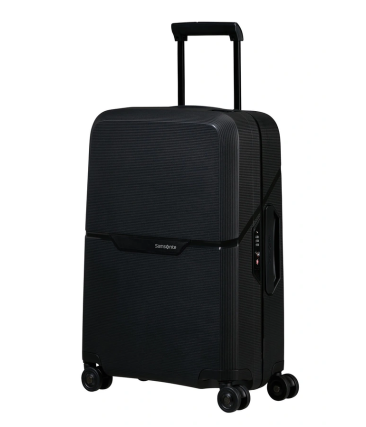 Βαλίτσα Καμπίνας 55x40x20 Samsonite Magnum Eco 139845 Μαύρο | με Κλιπ & Κλείσιμο 3 Σημείων | Ελαφριά Χειραποσκευή