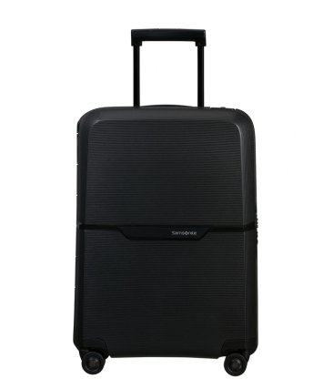 Βαλίτσα Καμπίνας 55x40x20 Samsonite Magnum Eco 139845 Μαύρο | με Κλιπ & Κλείσιμο 3 Σημείων | Ελαφριά Χειραποσκευή