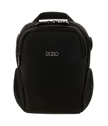 Ανδρικό Τσαντάκι Ώμου POLO 907030 ROBER Μαύρο – RFID Προστασία, Θήκη Smartphone, Ευρύχωρο & Ανθεκτικό