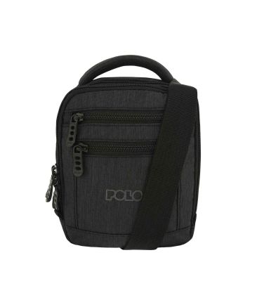 Ανδρικό Τσαντάκι Ώμου Μικρο POLO 907144 SKYFORCE Μαύρο – Compact & Οργανωμένο με Χερούλι