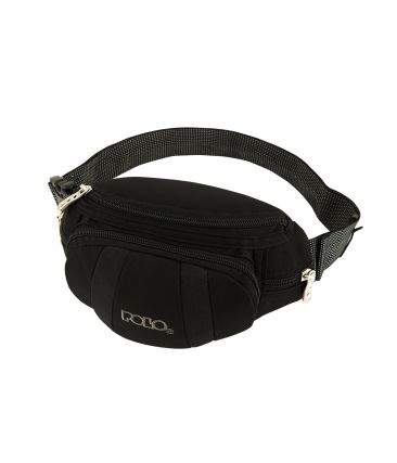 Ανδρικό Τσαντάκι Μέσης Μικρό POLO PITTOCK 908021 Μαύρο – Minimal, Ανθεκτικό & με Μακρύ Ιμάντα