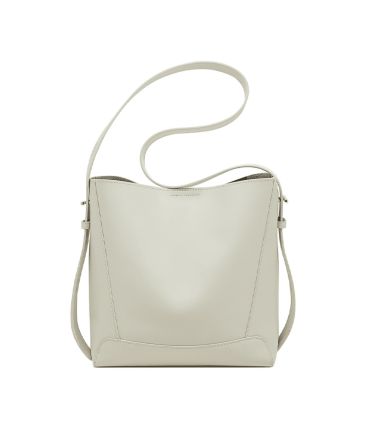 Δερμάτινη Γυναικεία Τσάντα Shopper Ώμου Foxer 9136015F Λευκό | Κομψή Τσάντα Με Αποσπώμενη Εσωτερική Θήκη (2-σε-1)
