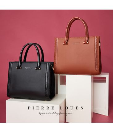 Γυναικεία Τσάντα Χιαστί & Χειρός Pierre Loues 914-80 Καφέ | Εσωτερικά Χωρίσματα | Άνεση & Οργάνωση στην Καθημερινότητα