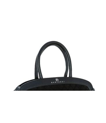 Γυναικεία Τσάντα Ώμου Tote Bartuggi 718-112801 Μαύρο | Σουέτ PU σε Γήινες Αποχρώσεις | Χωρητικότητα & Μοναδικό Σχήμα
