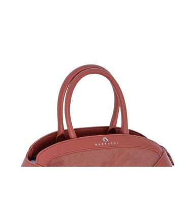 Γυναικεία Τσάντα Ώμου Tote Bartuggi 718-112801 Ροζ | Σουέτ PU σε Γήινες Αποχρώσεις | Χωρητικότητα & Μοναδικό Σχήμα