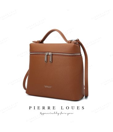 Γυναικείο Σακίδιο Πλάτης Pierre Loues 931-62 Καφέ | Καθημερινή Άνεση & Έξυπνη Οργάνωση | Ασφαλές Κλείσιμο
