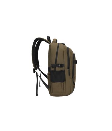 Αδιάβροχο Σακίδιο Πλάτης RCM 929 Χακί 25L | Laptop 15.6" | Ελαφρύ Backpack με 2 Θήκες & Αντικλεπτική Τσέπη