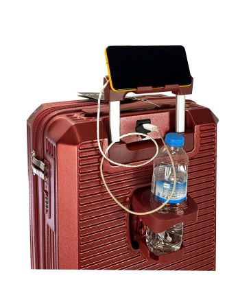 Βαλίτσα Μεγάλη FORECAST C879-28 Κόκκινο 75cm με TSA, USB & Θήκη Smartphone, για έως 23 Κιλά Αεροδρομίου