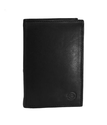 Ανδρικό Δερμάτινο Πορτοφόλι GINIS CG-120 Μαύρο με RFID Προστασία & 9 Κάρτες
