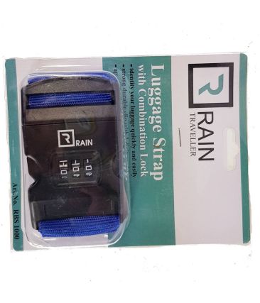 Ιμάντας Βαλίτσας RAIN RBS1000 Μπλε με Συνδυασμό – Ρυθμιζόμενος 180εκ.