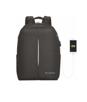 Σακίδιο Πλάτης Lumenus AN730 | Θήκη Laptop 15.6", Θύρα USB & Αδιάβροχο (28L) | με Ανατομική Πλάτη