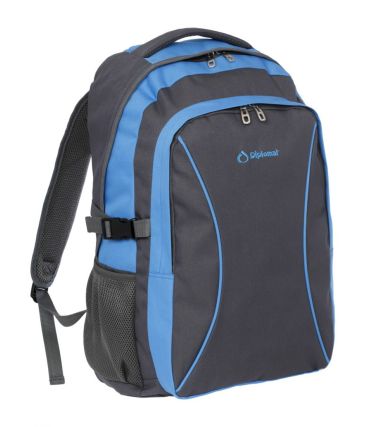 Σακίδιο Πλάτης DIPLOMAT BF21 33L Γκρι/Μπλε με Θέση για Laptop 15,6” – Μεγάλο & Άνετο