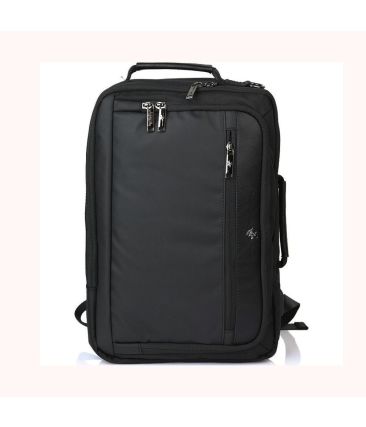 Σακίδιο Πλάτης & Ώμου 2-σε-1 Polo Club BH-1373 Μαύρο | Business για Laptop 15" & Θύρα USB | Δωρεάν Χειραποσκευή