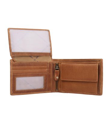 Δερμάτινο Ανδρικό Πορτοφόλι Chesterfield C08.0201A31 Κονιάκ με RFID Προστασία από Wax Pull Up Δέρμα – Vintage