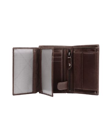 Δερμάτινο Ανδρικό Πορτοφόλι Όρθιο Chesterfield C08.0203A01 Καφέ με RFID Προστασία – Premium Wax Pull Up Δέρμα
