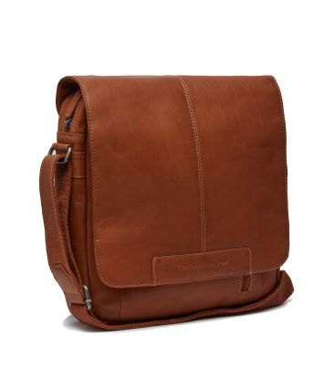 Δερμάτινο Τσαντάκι Ώμου Μεγάλο Chesterfield Raphael C48.055131 Κονιάκ – Premium Pull-Up Δέρμα με Θήκη Tablet