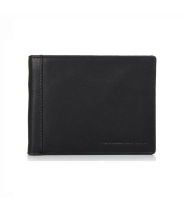 Δερμάτινο Ανδρικό Πορτοφόλι Chesterfield C08.0201A00 Μαύρο με RFID Προστασία από Wax Pull Up Δέρμα – Vintage