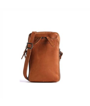 Δερμάτινο Τσαντάκι Ώμου Μικρό Chesterfield Hamilton C48.116331 Κονιάκ – Premium, Ιδανικό για Smartphone