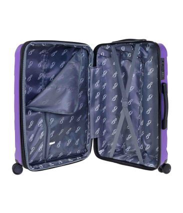 Βαλίτσα Μεγάλη 76x50x31 SEAGUL SG180-L Μωβ – Πολυπροπυλένιο – Ιδανική για έως 23kg+ Αεροδρομίου – Επέκταση & 4 Διπλά Ροδάκια