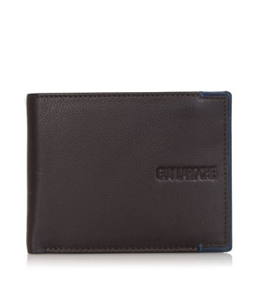 Δερμάτινο Ανδρικό Πορτοφόλι Guy Laroche 38107 Dark Brown | RFID Προστασία, Κρυφό Φερμουάρ & 3 Θέσεις Μετρητών