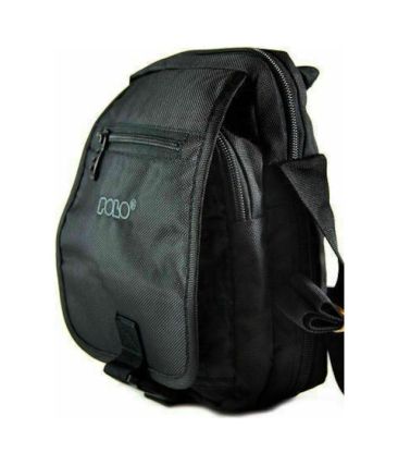 Ανδρικό Τσαντάκι Ώμου / Χιαστί POLO VERTICAL 907071 Μαύρο – Compact & Οργανωμένο με Καπάκι & Επέκταση