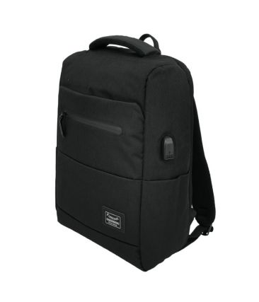 Σακίδιο Πλάτης Forecast A16006 Μαύρο | Smart Backpack με Θύρα USB & 600D | Ελαφριά με Ανατομική Πλάτη