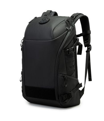 Αδιάβροχο Σακίδιο Πλάτης Bange FW226 Μαύρο 30L Laptop 15.6” με Velcro Design | Πολυμορφικό Σακίδιο Ταξιδιού & Γραφείου