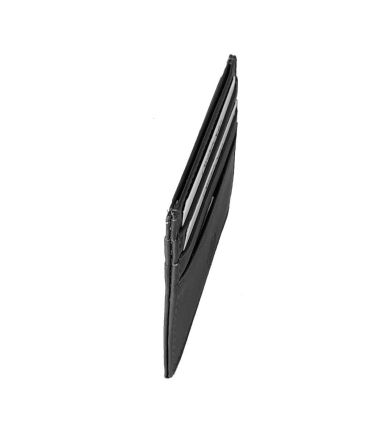 Δερμάτινη Καρτοθήκη Τσέπης Ginis CG-325 Μαύρο| Slim με RFID Προστασία & 5 Θέσεις Καρτών