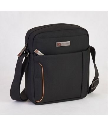 Compact Μαύρο Τσαντάκι Ώμου / Χιαστί NOBOL 3610 | 19x22cm με  Φόδρα 420 HD