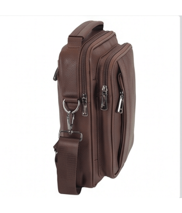 Δερμάτινο Ανδρικό Τσαντάκι Ώμου / Στήθους Crossbody Across 2035 Καφέ – Premium Ποιότητα – Διπλής Χρήσης Ώμου & Στήθους