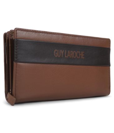 Δερμάτινο Γυναικείο Πορτοφόλι Guy Laroche 23916 Καφέ με RFID Προστασία – Premium Ποιότητα – Πολυτέλεια & Ασφάλεια