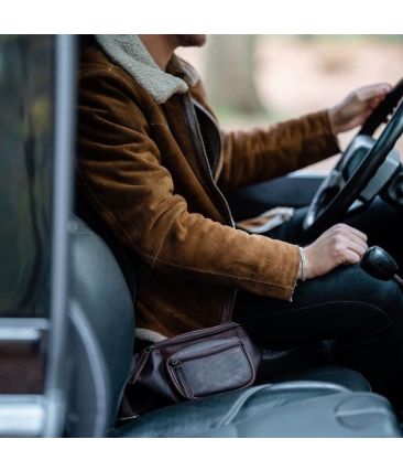 Δερμάτινο Τσαντάκι Μέσης Chesterfield Jack C23.000101 Καφέ – Pull-Up Δέρμα – Πρακτικό & Κομψό