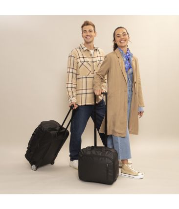 Τροχήλατη Τσάντα Καμπίνας Pilot Gabol Canada 40cm 22L Μαύρη – 100% Αδιάβροχη