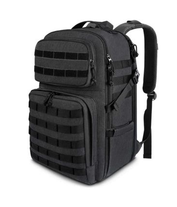 Σακίδιο Πλάτης Tactical Military Matein 6056 Μαύρο 32L | Θήκη Laptop 17.3″ Μαύρο | Tactical Design με Σύστημα MOLLE