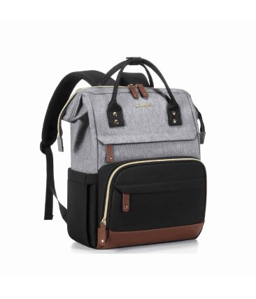 Γυναικείο Σακίδιο Πλάτης Lovevook MB2046 15.6″ Grey/Black/Brown| Επαγγελματικό & Ταξιδίου | Αντικλεπτικό Backpack