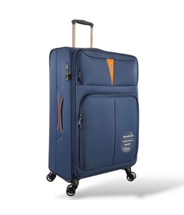 Μεγάλη Βαλίτσα 79x46x32 Υφασμάτινη Diplomat Venice ZC6101-L Μπλε – Premium 100L | Ιδανική για 23-32 Κιλά με 4 Ρόδες