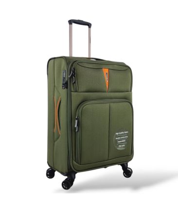 Μεσαία Βαλίτσα Υφασμάτινη Diplomat 68x43x30 Venice ZC6101-M Πράσινο 75L | Premium  Αποσκευή – Επεκτάσιμη για 20 Κιλά