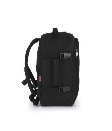 Σακίδιο Ταξιδίου/Χειραποσκευή 39x27x18 Gabol Week Eco 122326 Μαύρο Underseat – 19L, Ιδανικό για Όλες τις Αεροπορικές