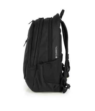 Σακίδιο Πλάτης Gabol Panther 236941 Μαύρο Αδιάβροχο 22L με Laptop 15.6" – με Τριπλή Θήκη