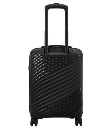Premium Βαλίτσα Καμπίνας 55x39x20 Πολυπροπυλένιο Paulter 2729/20 Μαύρο | Επέκταση & 4 Διπλοί Τροχοί