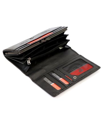 Γυναικείο Δερμάτινο Πορτοφόλι Pierre Cardin 455 TILAK130 Μαύρο – RFID Προστασία, Κομψό & Πολλές Θήκες