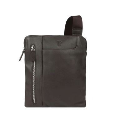 Τσαντάκι Ώμου POLO CLUB BH-8471-δέρμα brown