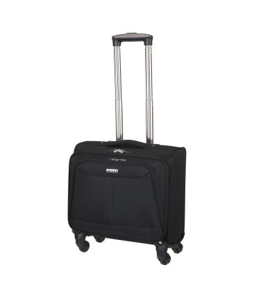 Επαγγελματική Τσάντα Pilot με Ρόδες RCM 16137 Μαύρο – Laptop 15.6” – για Γραφείο & Ταξίδι με 4 Ρόδες
