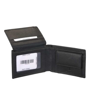 Δερμάτινο Ανδρικό Πορτοφόλι RCM N34 Μαύρο – με RFID Προστασία & 6 Θέσεις για Κάρτες
