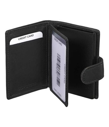 Δερμάτινη Μεταλλική Καρτοθήκη RCM N03 Μαύρο – με RFID Προστασία