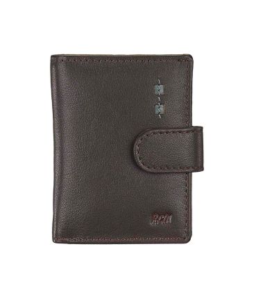 Δερμάτινη Μεταλλική Καρτοθήκη RCM N03 Καφέ  – με RFID Προστασία