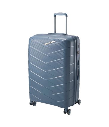 Μεγάλη Άθραυστη Βαλίτσα 75x47x30 RCM 809 Γκρι 110L | Πολυπροπυλένιο με 4 Ρόδες | Check-in για 23 Κιλά και Άνω