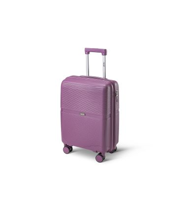 Άθραυστη Βαλίτσα Καμπίνας RCM 1092/20 Μωβ 55cm 45L | 100% Πολυπροπυλένιο, 4 Διπλές Ρόδες | Χειραποσκευή για Κάθε Πτήση