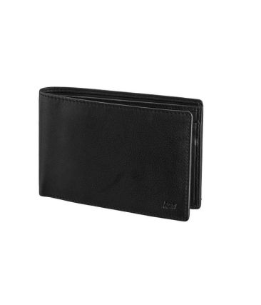 Ανδρικό Δερμάτινο Πορτοφόλι RCM Z36 Μαύρο – με RFID Προστασία, Θέση Ταυτότητας & Κέρματα
