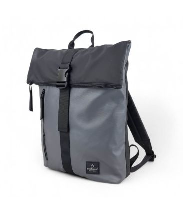 Αδιάβροχο Σακίδιο Πλάτης Roll Top Diplomat Brooklyn BR304 Γκρι – Laptop 15.6" | 15L Unisex με Ανατομική Πλάτη